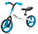 Bicicletta Pedagogica per Bambini 10" Senza Pedali Globber Go Bike Bianco e Azzurro