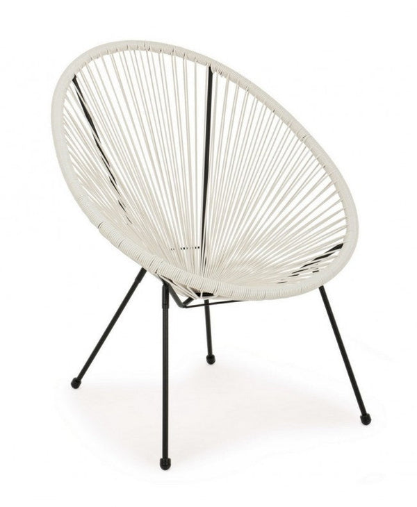 prezzo Fauteuil Parker Blanc en Fibre Synthétique