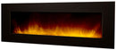 Camino Elettrico da Parete Effetto Fiamma 2000W CheminArte Volcano 5XL Nero