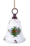 Set 12 Campana in Metallo Classica Ø15 X H20 cm Crema/Verde