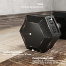 Set di Manubri Palestra da 2x17,5 kg con Impugnatura Antiscivolo in Metallo Nero      