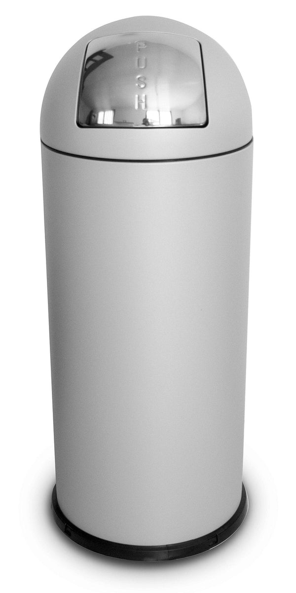 sconto Pattumiera Per Raccolta Rifiuti Ø35xh92 cm da Interno In Acciaio Verniciato Bianco Seconda Scelta