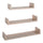 Lot de 3 étagères murales 60-50-40x15,5x8 cm en fibre de bois magnétique Chêne Sagerau
