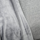 Coperta Plaid Dubleface 203x152x0,5 cm in Flanella 330 GSM Grigio