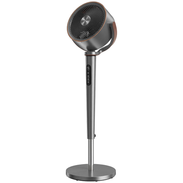 Ventilatore a Piantana 35,5x32,5x116,5 cm a 12 Velocità con Telecomando Timer 12h e Altezza Regolabile Grigio sconto