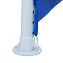 Gazebo da Giardino 2.7x2.7m in Acciaio Blu 