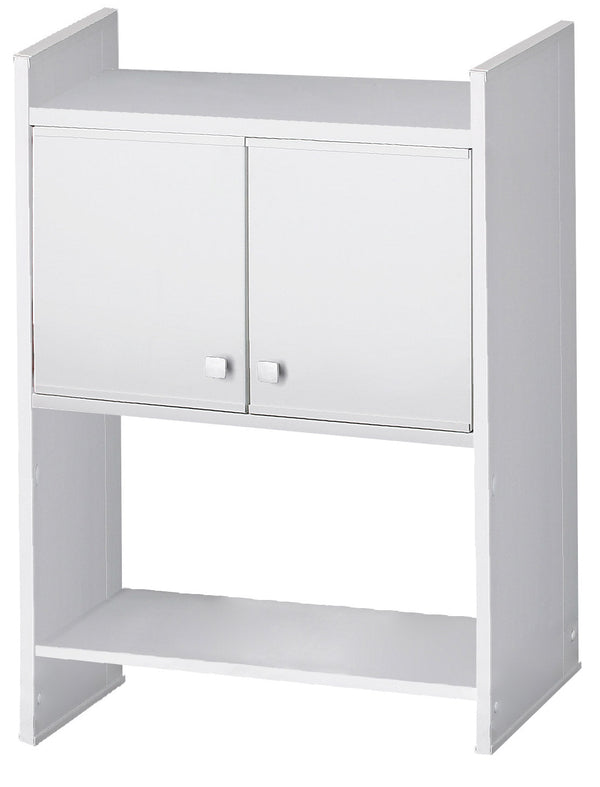 Étagère peu encombrante au-dessus de la machine à laver 65x79x26,5 cm en PVC blanc prezzo