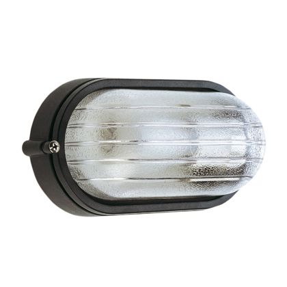 sconto Grand Plafonnier Ovale Couleur Noire pour Extérieur Ligne Industrielle Sovil