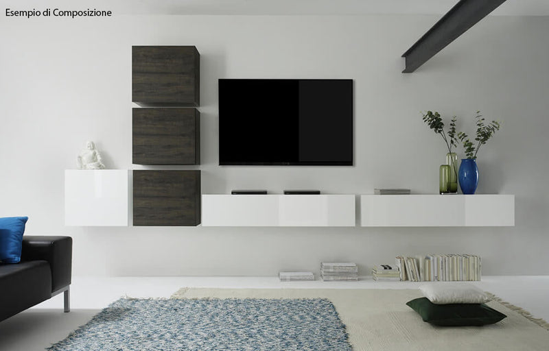 Mobile Sospeso Quadrato da Salotto 51x57x31cm TFT  Cube Miele