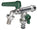 Robinet à bille double pour fontaine de jardin avec leviers colorés Belfer RUB/027 vert