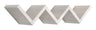 Etagère murale bibliothèque Zigzag 56x15,5 cm en panneaux de fibres de bois de chêne gris éclair