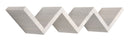Mensola da Parete Libreria Zigzag 56x15,5 cm in Fibra di Legno Saetta Rovere Grigio