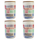 Set 4 Barattoli Ø10,5x16 cm 870 ml in Ceramica VdE Tivoli 1996 Signs