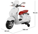 Piaggio Vespa 946 Elettrica 12V per Bambini Bianca