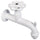 Robinet coloré pour fontaine de jardin en laiton Belfer RUB/022 Blanc