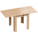 Tavolo da Pranzo Pieghevole per 4 Persone 140x70x77 cm in Truciolato Rovere      