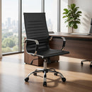 Sedia Poltrona Presidenziale da Ufficio in Similpelle Tosini Dallas Nero