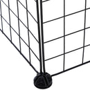 Recinto per Roditori Topini Criceti Recinzione Rete Gabbia 36 Pezzi 146x73x73 cm  Nero