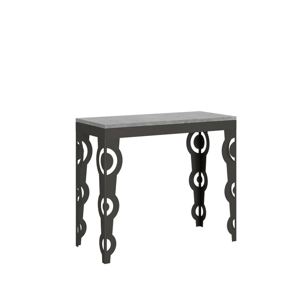 Console Extensible 90-300x40x77 cm en Mélamine Grise online