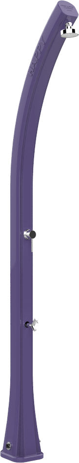 Doccia Solare da Esterno Giardino 23L Miscelatore e Lavapiedi Arkema Happy Viola