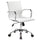 Chaise de bureau exécutive en faux cuir blanc Tosini Dallas