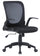 Chaise de bureau opérative en tissu noir Tosini Jackson