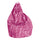 Fauteuil poire en polyester fuchsia Big City d'Avalli
