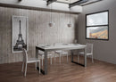 Tavolo Allungabile 120-224x90x80 cm Tecno Evolution Bianco Frassino