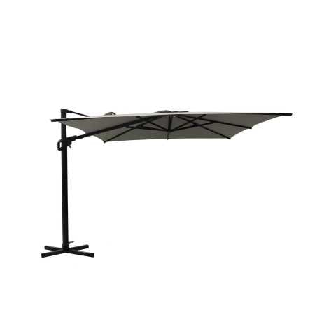 Ombrellone da Giardino Decentrato 3x3 m in Alluminio Noah Grigio prezzo