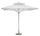 Parasol de Jardin 3x3m Toile Polyéthylène Blanc