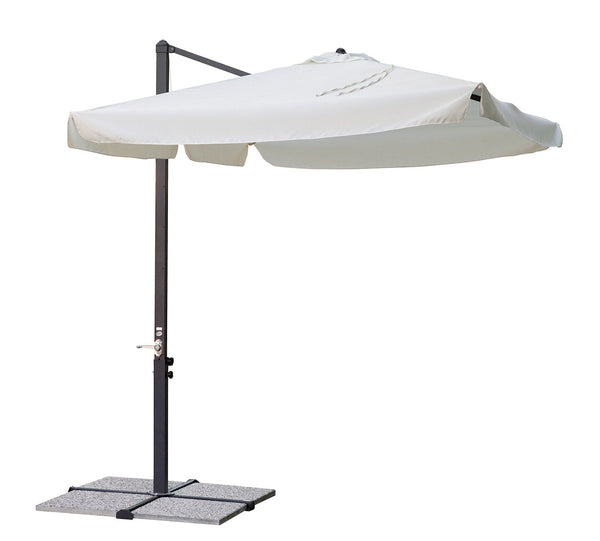 Ombrellone Decentrato da Giardino 3x2m Florida Telo in Poliestere Ecrù sconto