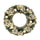 Couronne avec pommes de pin et fleurs blanc-vert cm Ø45xh8,5