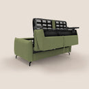 Divano Letto 3 Posti 215x95x96 cm in Tessuto Verde