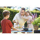  Forno per Pizza a Gas 17' Fino a 450° 42,5x42,5 cm con Pietra Refrattaria e Copertura