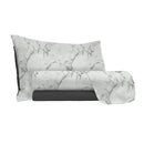 Set Lenzuola Sopra Sotto e Federe in Microfibra Marble Varie Misure