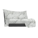 Set Lenzuola Sopra Sotto e Federe in Microfibra Marble Varie Misure