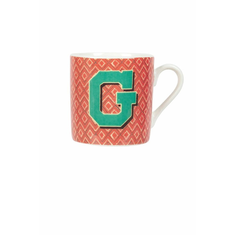 Tazzina da Caffè con Lettera “G” Ø5,3x5,5 cm in New Bone China VdE Tivoli 1996 Monogram
