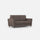 Canapé 2 places Yasel 152x85x85 cm en tissu taupe