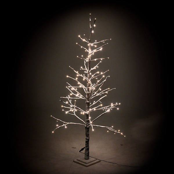 Sapin de Noël Lumineux avec 186 Led Lumière Chaude 20x20xH150cm Snowy Brown Adami prezzo