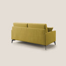 Divano 2 Posti 140x94x90 cm in Tessuto Giallo