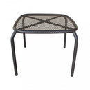 Tavolino Midway 41x41x43,5 h cm in Acciaio Taupe