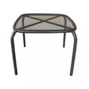 Tavolino Midway 41x41x43,5 h cm in Acciaio Taupe