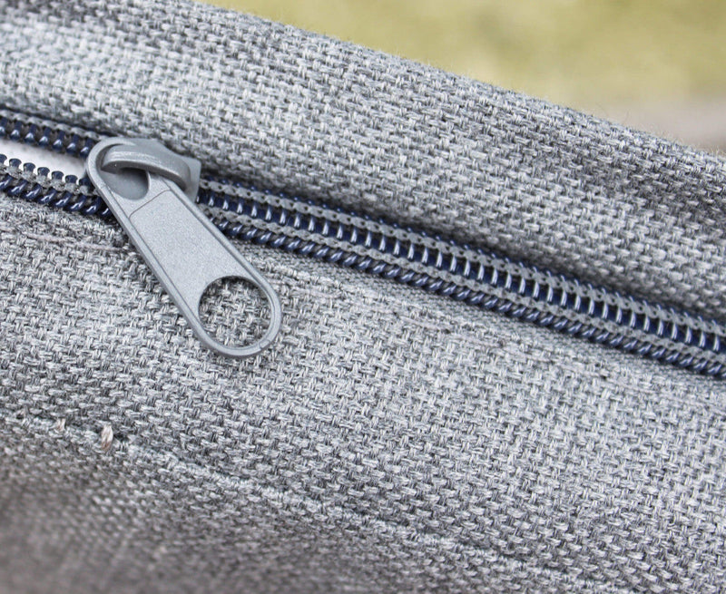 Set Salotto da Giardino Divano 2 Poltrone e Tavolino con Cuscini in Acciaio Grigio