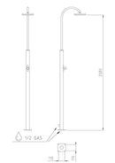 Doccia da Giardino Temporizzatore Ama Luxury Giove