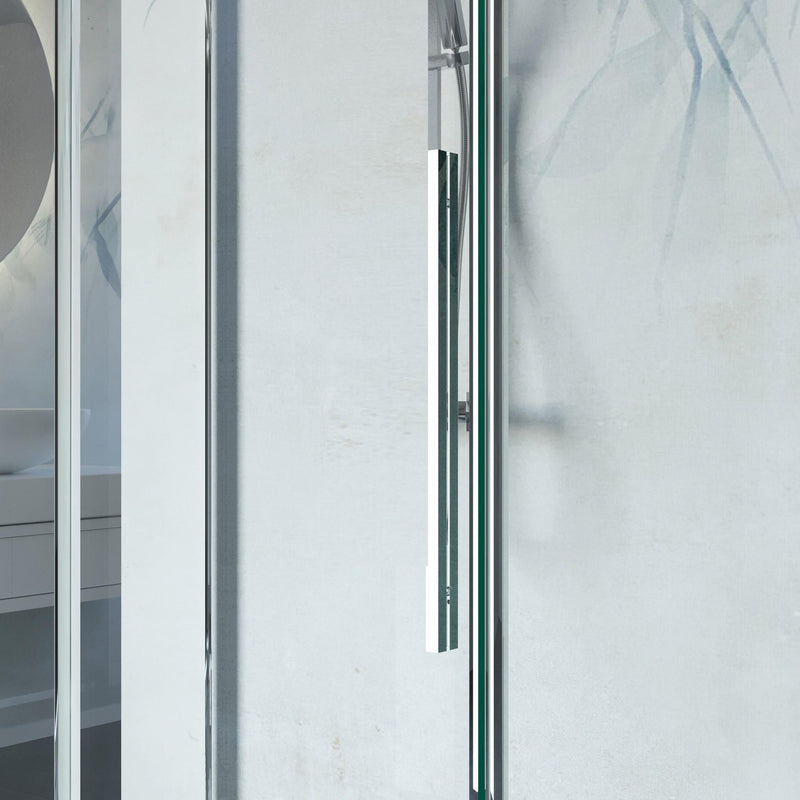 Porta Parete Doccia 1 Anta Scorrevole in Cristallo Trasparente 8mm H200 Bonussi Eliane Varie Misure