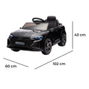 Macchina Elettrica per Bambini 12V Licenza Ufficiale Audi SQ8 E-Tron con Telecomando e Sedile Pelle Nero