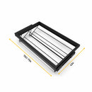 Kit Cassetto Portascarpe e Telaio per Armadio 800 mm in Alluminio e Plastica Emuca Nero