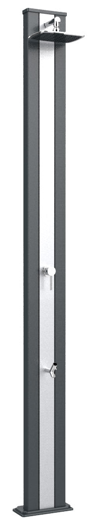 Doccia da Esterno Giardino Miscelatore e Lavapiedi Arkema Spring S Fascia Inox Grigio Antracite online