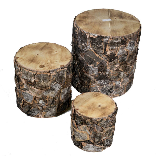 Lot de 3 Poufs en Bois ø39H41cm Coffre acquista