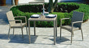 Tavolo Quadrato da Giardino 80x80 cm in Wicker Vorghini Orleans Avana